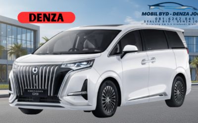 Unit Denza D9 mewah MPV listrik terbaru dari BYD.
